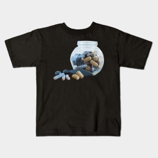 Jar of Assorted Salmiakki Sticker Kids T-Shirt